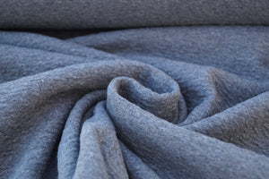 Knitted Baumwoll-Jersey in Grau RESTSTOFF ca. 1,30 m
