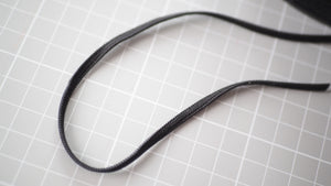 Gummiband flach 4 mm breit schwarz